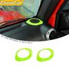Car A-Pillar Dashboard Horn Speaker Trim Cover For Jeep Wrangler JK 15-17 Green