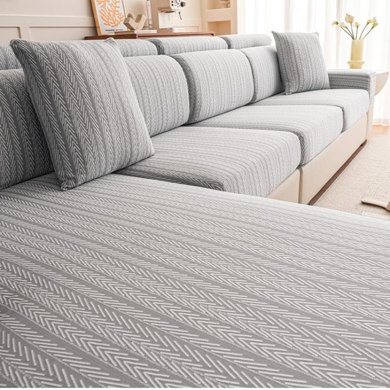 Summer Cool Ice Silk Sofa Cover Stretchable Couch Cushion Slipcover All-Inclusive Universal Sofa Protector Non-Slip Settee Pad