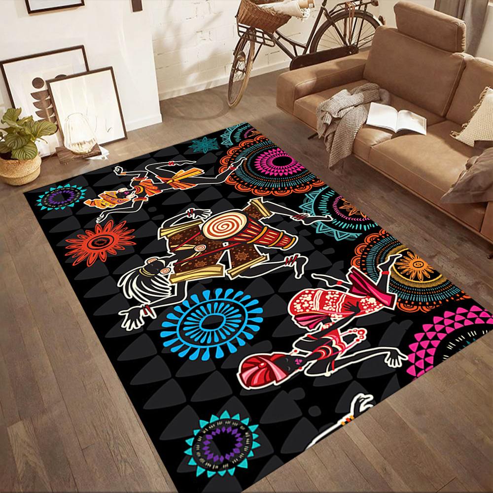 African Style Area Rug Suitable for Game Room Hallway Living Rooms Dining Room Anti-slip Rug Office home decor Spiritual Gift