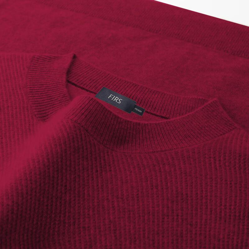 FIRS Men's Pure Cashmere Half-Turtleneck Sweater