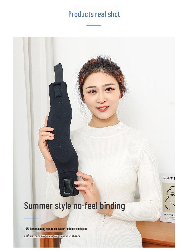 All-Season Ice Silk Neck Support Scarf: Anti-Droop, Thin Style Cervical Spine Corrector