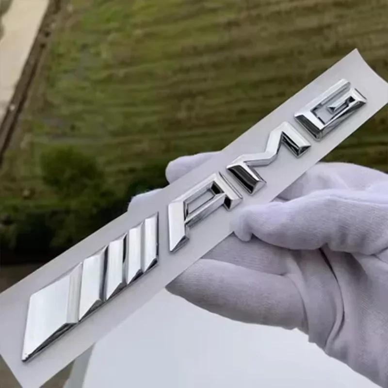 New For Mercedes Benz 3D ABS Car Rear Trunk Badge Decal Letters Sticker For Mercedes Benz AMG A B C E G CLA C63 C63S E53 GT SLK