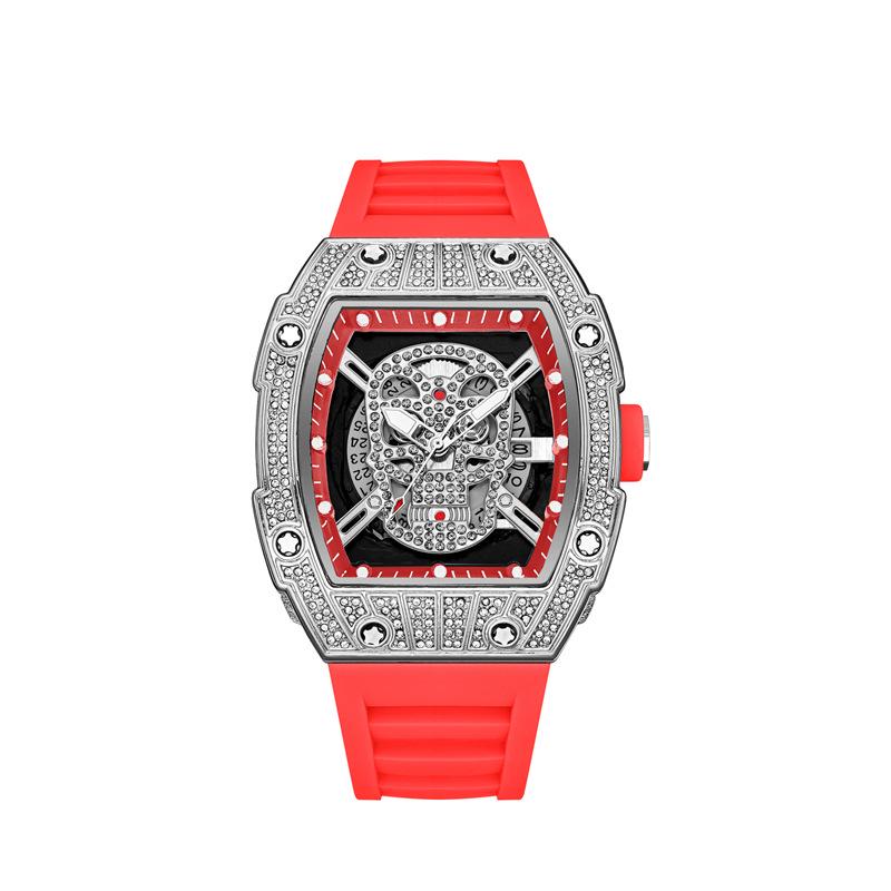 Richard Fully Automatic Men's Diamond-Studded Starry Sky Quartz Watch - Fashionable Hollow Design