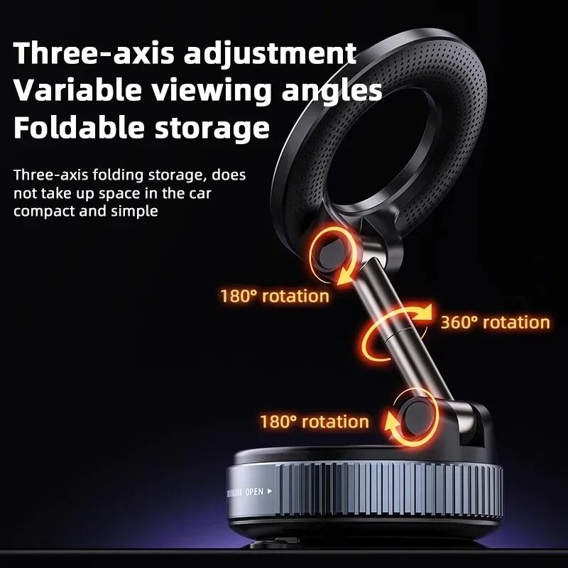 New Foldable Vacuum Adsorption Magnetic Car Phone Holder  Suction Cup Dedicated Navigation Phone Holder%#%#%#%#