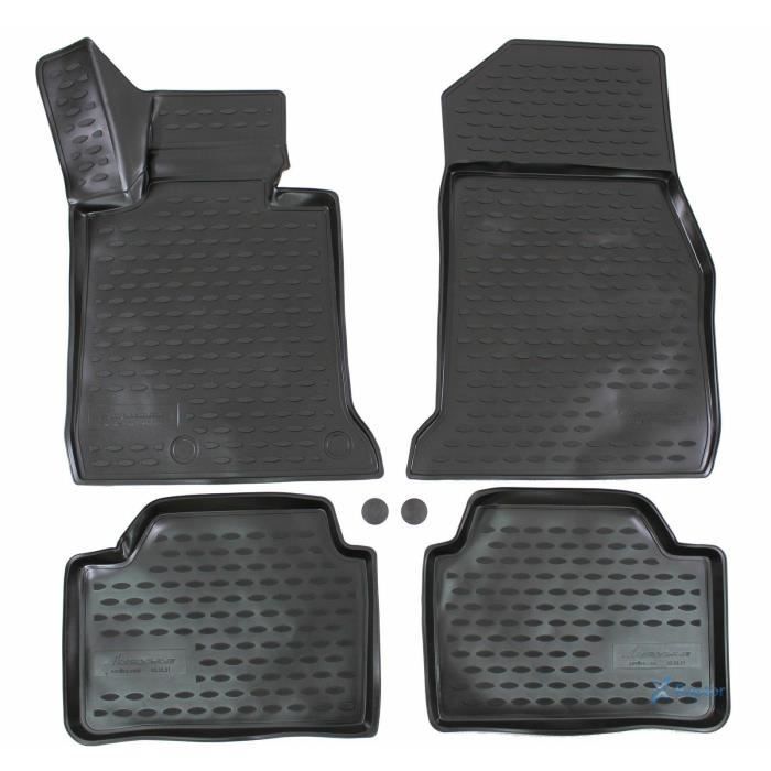 Tapis De Sol En Caoutchouc 3D - J&amp;J AUTOMOTIVE - BMW 1-serie (F20) 2011-2019 - Noir - Sur Mesure - Antidérapant