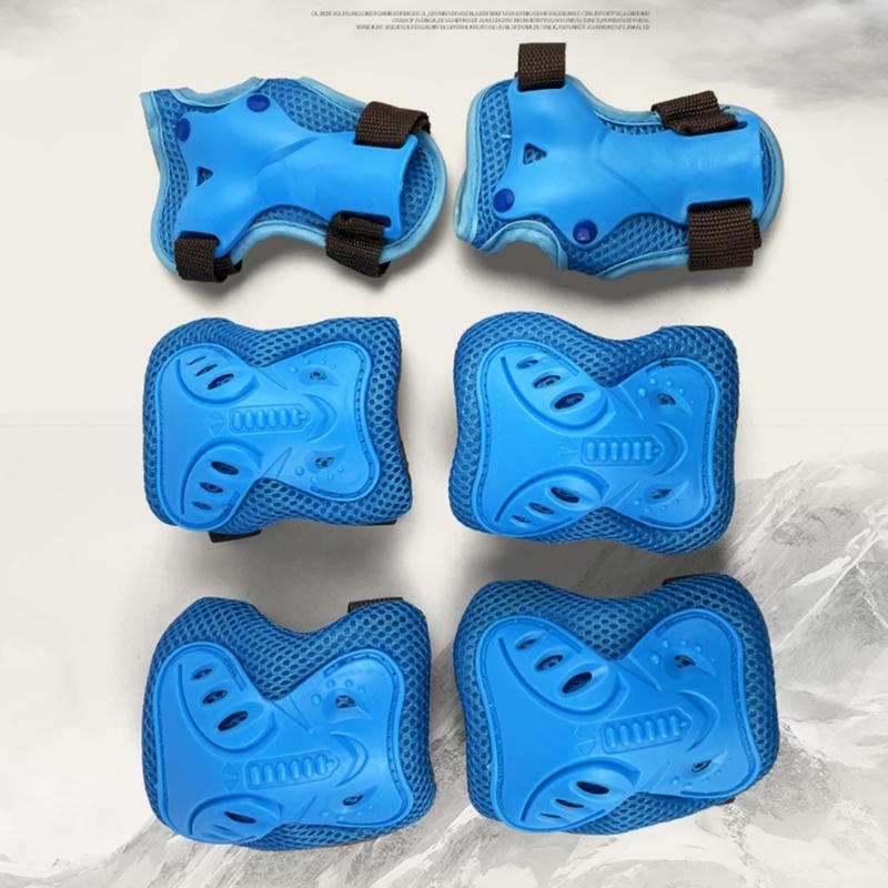 Adjustable Kids Roller Skating Protective Gear Set with Knee Pads Elbow Pads Wrist Guards for Girls and Boys Durable