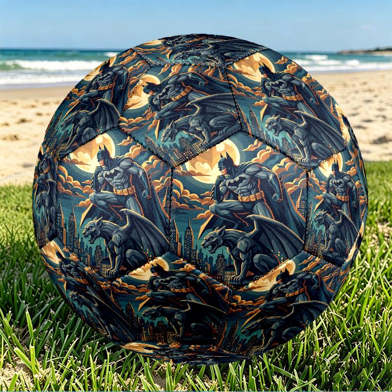 Batman Print Size 5 Soccer Ball, PU Wear Resistant Football for Match Training and Daily Practice, Birthday Gift for Soccer Fans