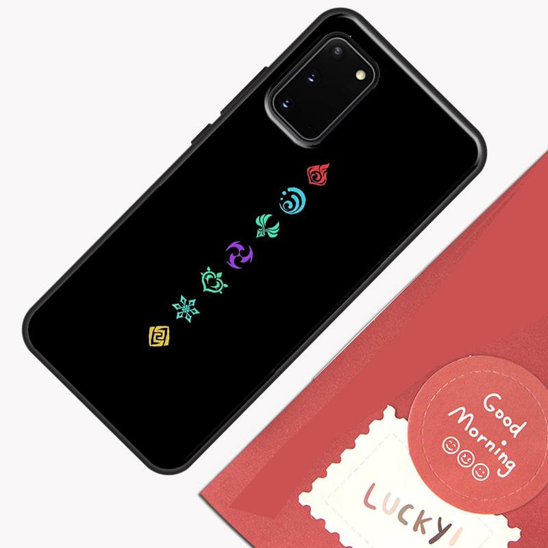 Genshin Impact Elements Phone Case For Samsung Galaxy S23 S26 Ultra S20 S21 S22 S24 S25 Plus S10 S25 FE Cover Shell