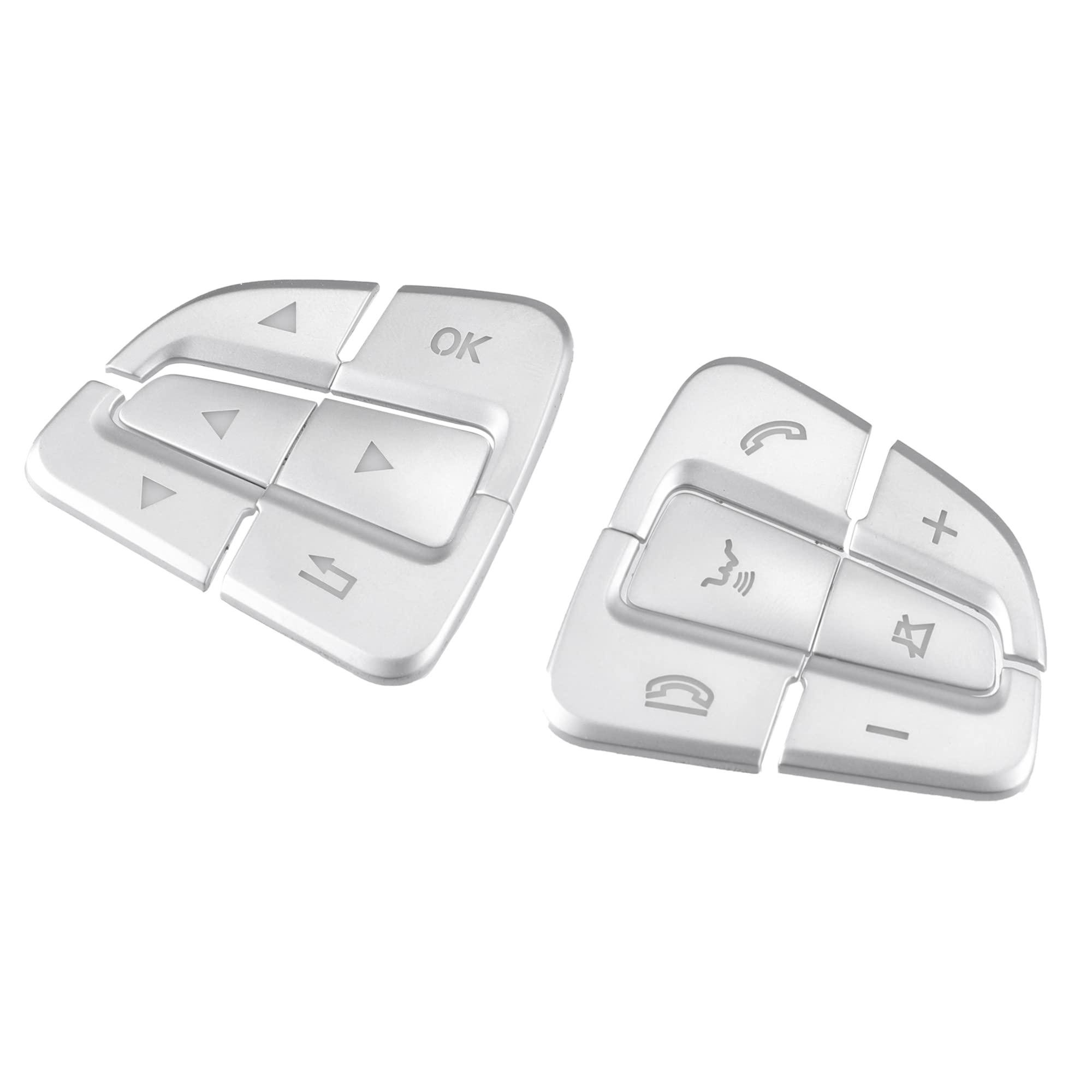 

A ABSOPRO Car Steering Wheel Button Sticker Cover Car Steering Wheel Button Sticker Cover серебряный