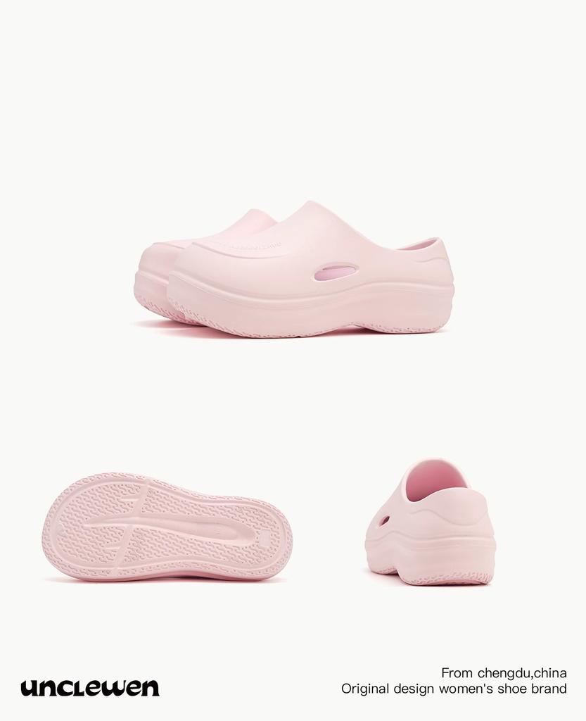 2025 new MULE platform hole shoes cool slippers chef muller shoes women heighten bag head stepping on shit feeling