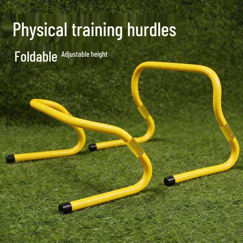 Foldable Adjustable Football and Track Training Hurdle for Agility and Jumping.