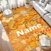 Custom Name Personalized Garfield Print Carpet, Versatile Home Decor Rug, for Playroom, Apartment, Balcony, Entryway, Hallway Gift