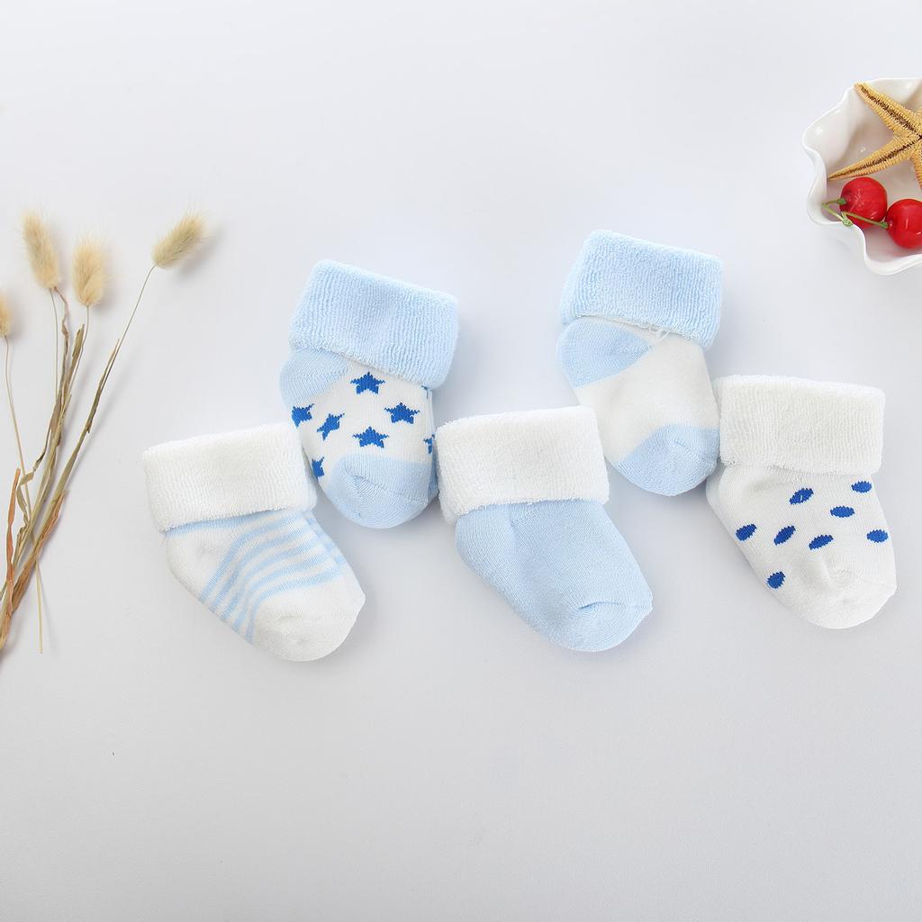 Baby- und Wintermode Cartoon Baumwolle Kinder Socken 5 Paar Set