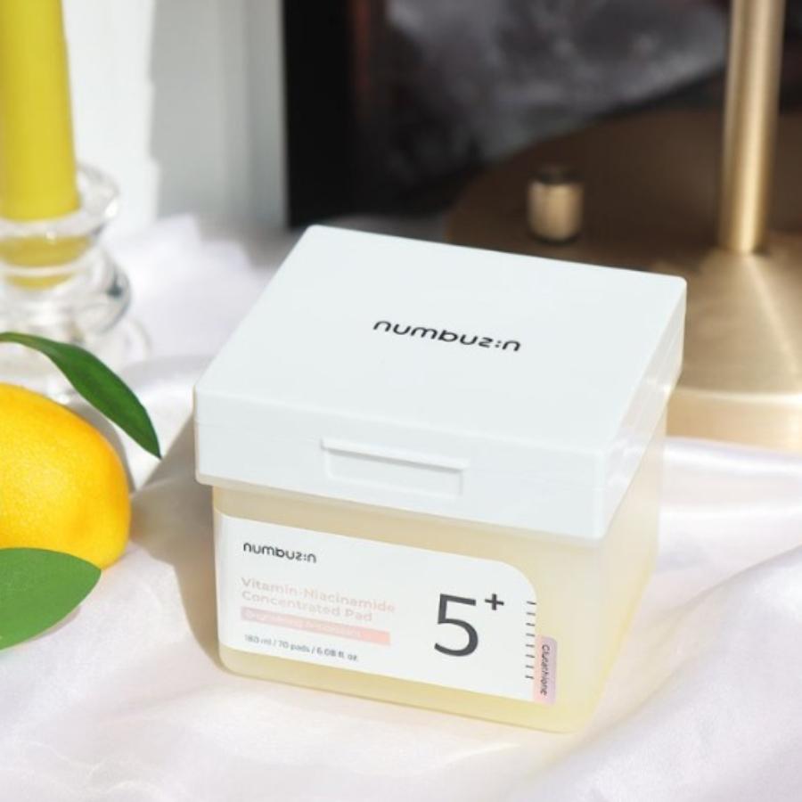 NUMBUZIN No.5+ Vitamin-Niacinamide Concentrated Toner Pad 70P