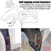 M5*16 Self Tapping Screws U Clamps Kit Universal Auto Engine Undertray Guard Fender Bumper Trim Retainer Metal Fastener Clip