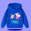 Peppa Pig Children's Hooded Sweatshirt 2026 New Style Cartoon Print Boys' Sport Shirt Girls' Casual Shirt