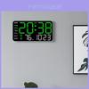 Reloj de Pared Digital Minimalista Con Pantalla LED y Luz Nocturna Para Decoración de Sala de Estar