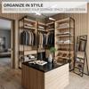 Self-adhesive Wood-grain Slat-effect Wall Sticker – 3D Grooved Grid-stripe Panel Wallpaper Roll