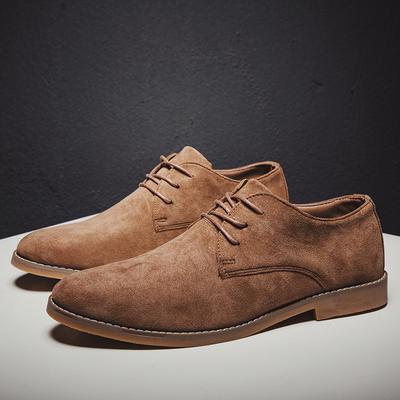 Fashion Men Shoes England Trend Casual Shoes Male Suede Oxford Boots Wedding Leather Dress Shoes Men Flats Zapatillas Hombre Plus Size