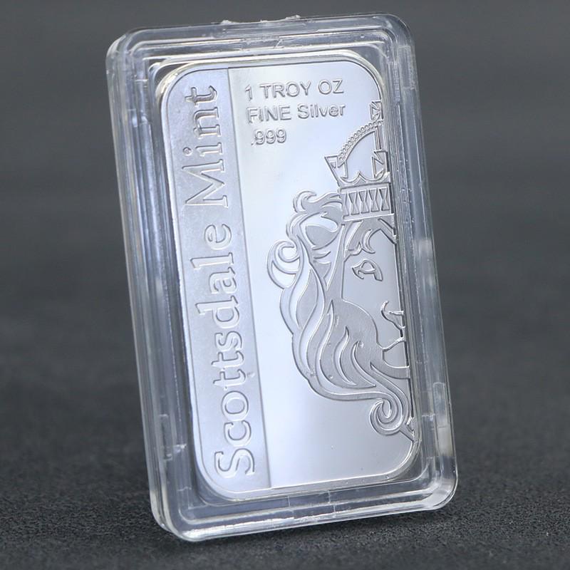 Moneda Conmemorativa Cuadrada Plateada de 1 oz