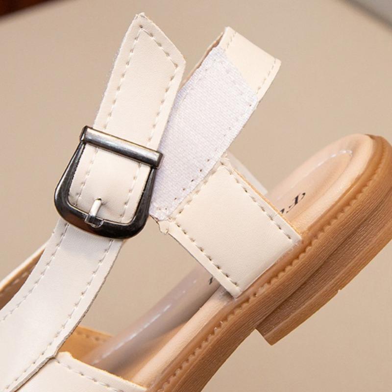 Summer Kids Closed-Toe Hollow Out Beach Sandals, Soft Sole Casual Princess Shoes for Boys and Girls