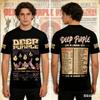 Maglietta Stampa 3D Rock Deep Purple Uomo Donna Moda Casual Manica Corta Maglietta Hip Hop Top Magliette Abbigliamento Uomo