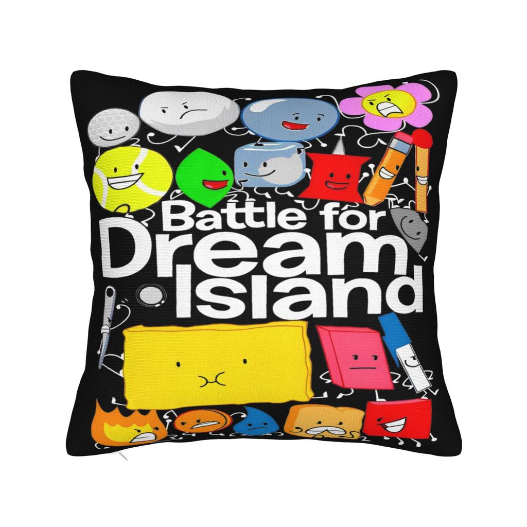 BFDI Inanimate Cartoon Pillowcase Cushion Cover Decoration Battle for Dream Island Pillow Case Cover Home Drop Shipping 40X40cm