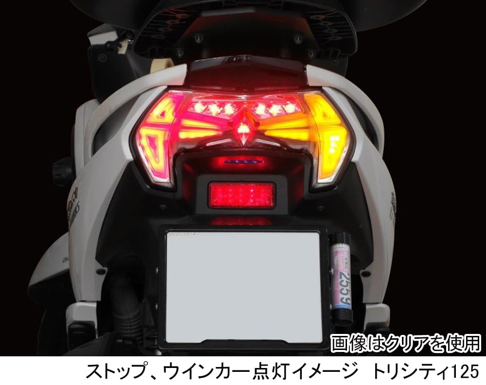 KITACO LED Tail Light Smoke for Kit, Type, Tricity, 809-0422310