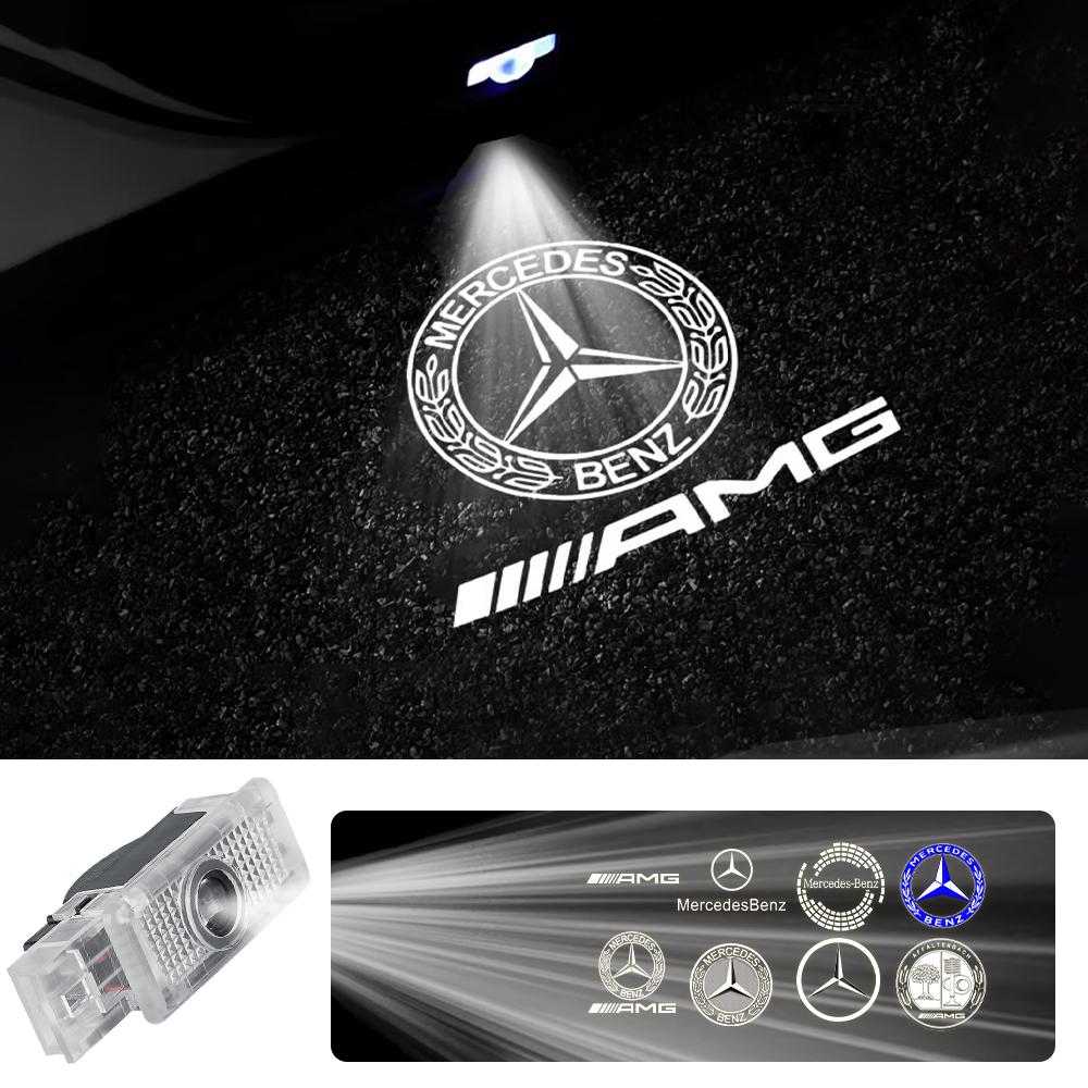 For Mercedes Benz Maybach W240 C-class W203 CLK-class W208 W209 SLK SLR class HD Car Door Welcome Light Laser Projector Lamp FG1