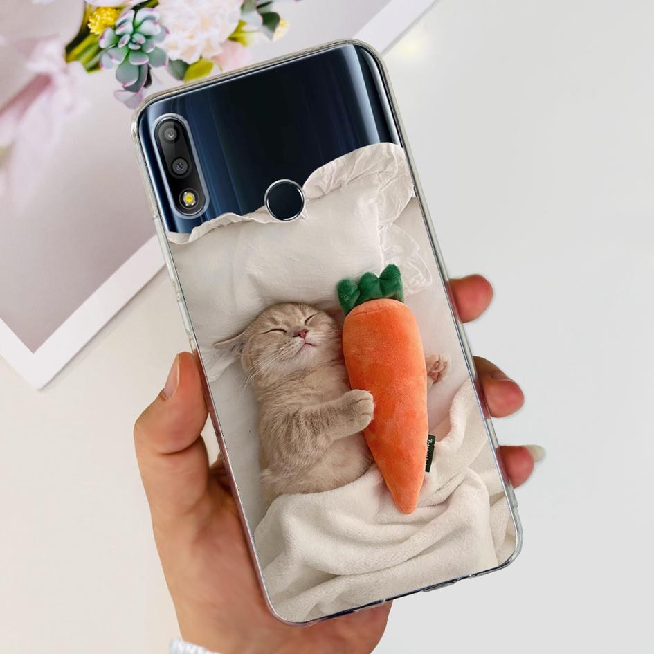 Pouzdro na telefon pro Asus Zenfone Max Pro M2 ZB631KL ZB633KL ZB630KL Pouzdra Silikonové Měkké Průhledné Kryt pro Asus X01BDA X01AD X01BD Funda