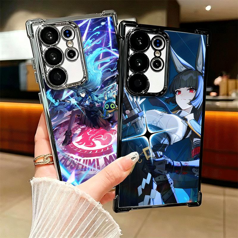 Zenless Zone Zero Hoshimi Miyabi Plating Phone Case For Samsung Galaxy S24 S25 FE S26 Edge S23 Ultra S22 S21 Plus S20 Anti-Fall