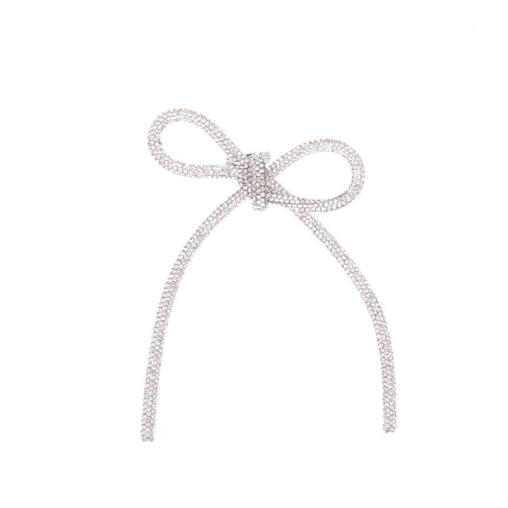 Sparkly Crystal Rhinestone Bow Brooches Sparkling Diamond Brooch Suit Chest Flower