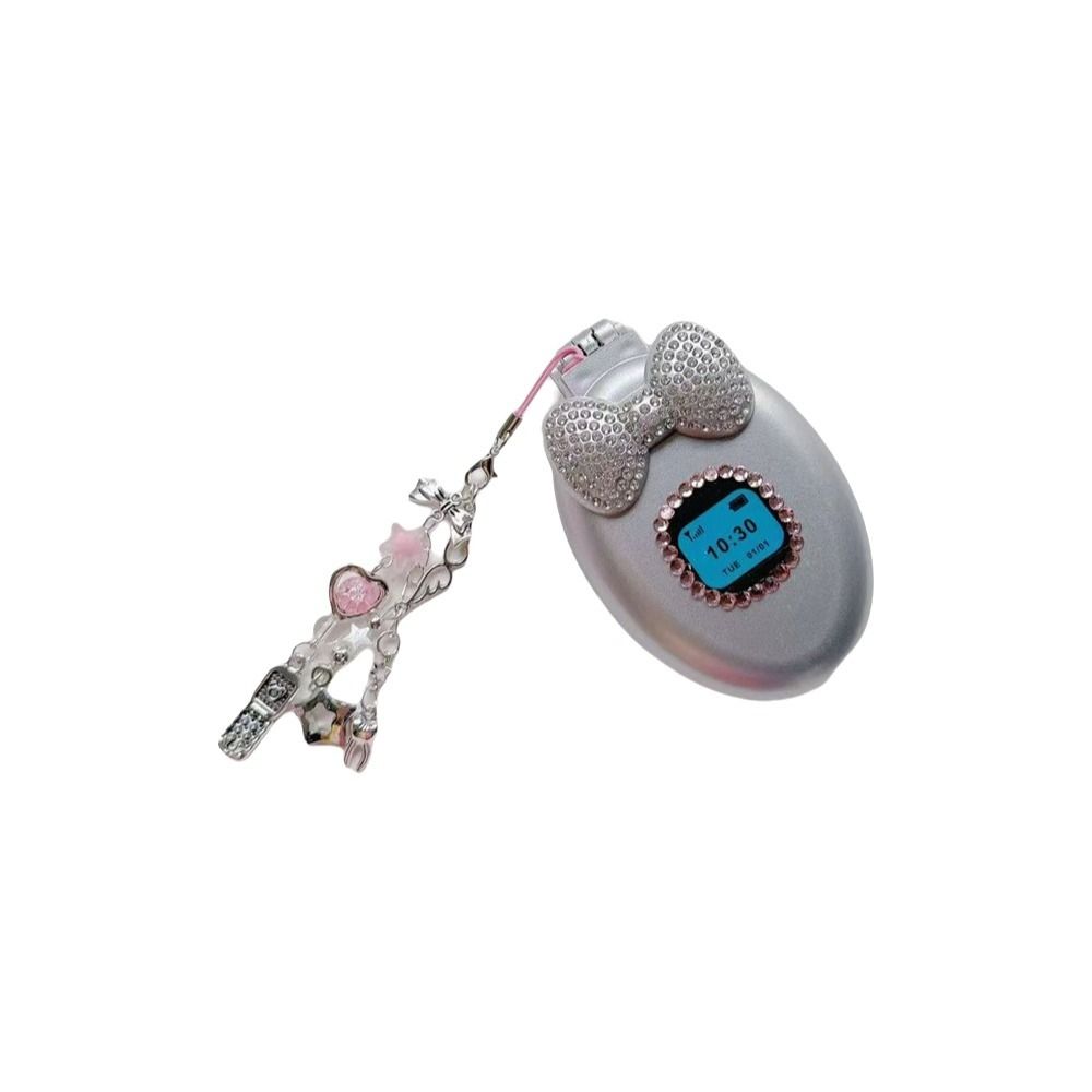 Flip Phone Make-up Mirror Millennium Style Y2k Pendant Plastic Air Cushion Comb Women Girls
