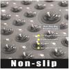 Square Bath Mat, Non-slip Bath Mat with Suction Cup, Bath Mat, Drain Hole, Machine Washable
