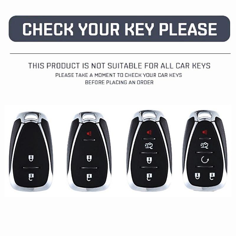 For Chevrolet Malibu Blazer Traverse Seeker Onix Equino Volt Bolt Trax Orlando Cruze Spark Sonic Camaro Leather Car Key Case Cover