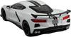 Maisto 2020 Corvette Stingray Coupe C8 White 1/18 Scale Special Edition Model with Display Base, Opening Doors, and Working Suspension
