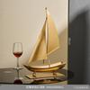 Ferro Battuto Barca a Vela Portabottiglie Vino Rosso Regalo Inaugurazione Casa Luce Lusso High-end Armadio Vino Mobile TV Accessori Casa Decorazione Soggiorno Ornamento