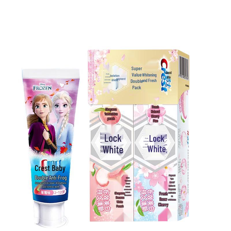 Crest Kids Frozen & Dual Whitening Toothpaste Bundle