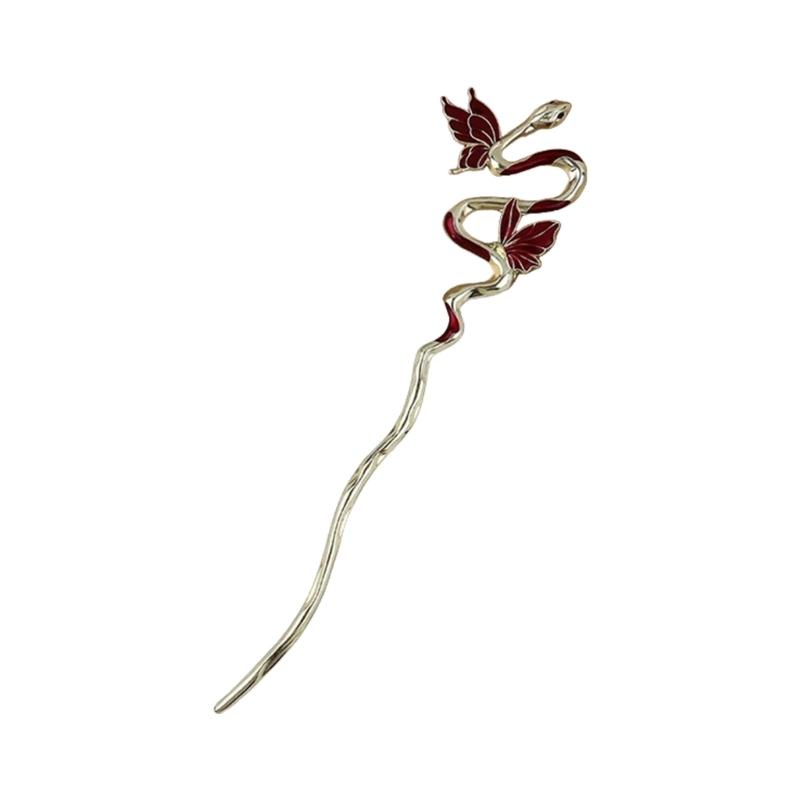 

Chinese Style Traditional Hair Stick Traditional Butterfly Hair Claw Elegant Snake Hair Chopsticks Cosplay Hair Jewelry
