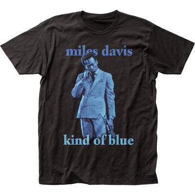 Miles Davis Kind of Blue Maglietta Uomo Jazz Musica Classica Band Tee Nuova Nera