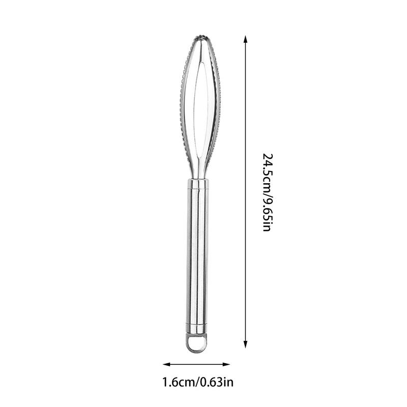 Fish Scales Scraping Tool Portable Fishing Scale Brush Scale Removal Tools Double-Row Teeth Fish Peeler Scaler Fish Scraper Tool