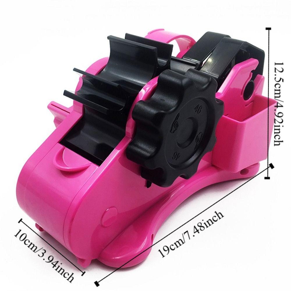 Multi-roll Cutting Semi-Automatic Tape Dispenser with Compartment 35mm Thermal Tape Dispenser Portable Reusable Tape Holder