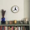 Silly Walk Wall Clock  Creative Wall Clock Artwork Sweep Seconds Silent