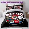 Mario Cartoon Characters Cartoon Bedding Set Duvet Cover 3pcs Print Children Gift Extra Large Various Sizes Available