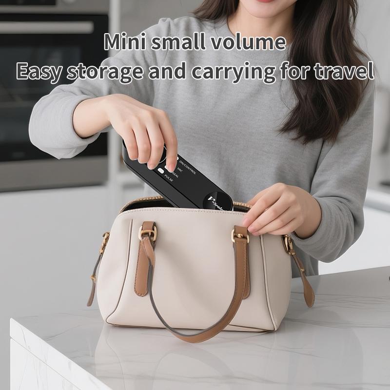 Vacuum Packaging Machine for Food Wireless Vacuum Sealer USB Rechargeable Household Mini Portable Food Vacuum Sealing Machine