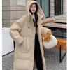 2025 Korean Style Women’s Long Down Coat: Mid-Length, Thickened, Over-the-Knee Winter Jacket