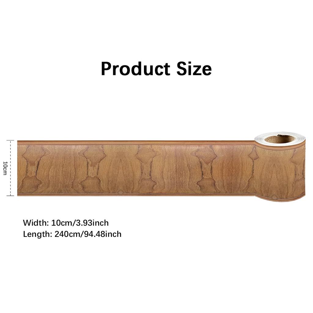 Eco-Friendly PVC Wall Panels, Peel & Stick Baseboard Trim, Decorative Skirting for Home Interior, Non-Toxic DIY Decor Art