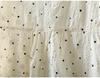 Women's Spring 2026 Polka Dot Lace Collar Cotton Shirt with Embroidered Jacquard Design