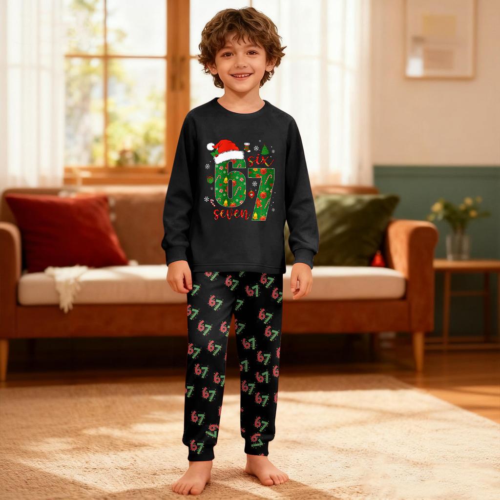 Children's Set - Boy And Girl Printed Thin Two-Piece Set With Long Sleeves And Pants