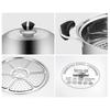 COOKER KING Stainless Steel 3-Layer Steamer Pot